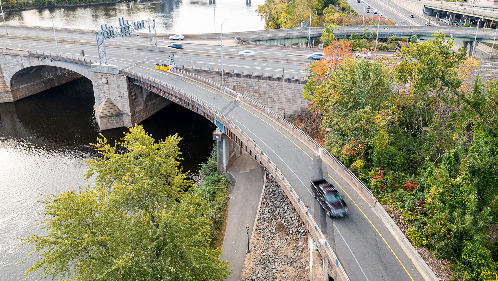 highway bridge and overpass