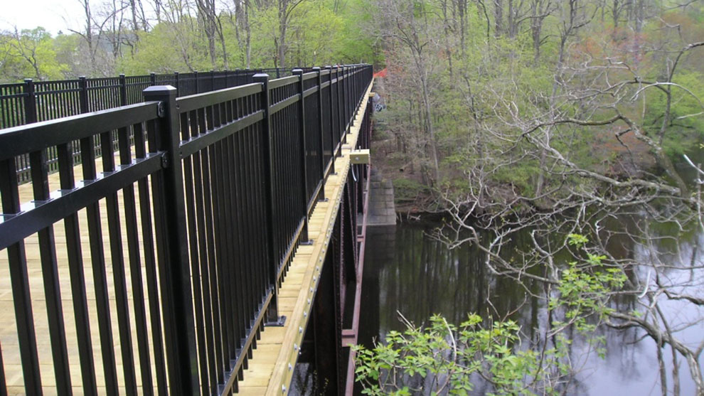 Bridge over water on the Dover Trail