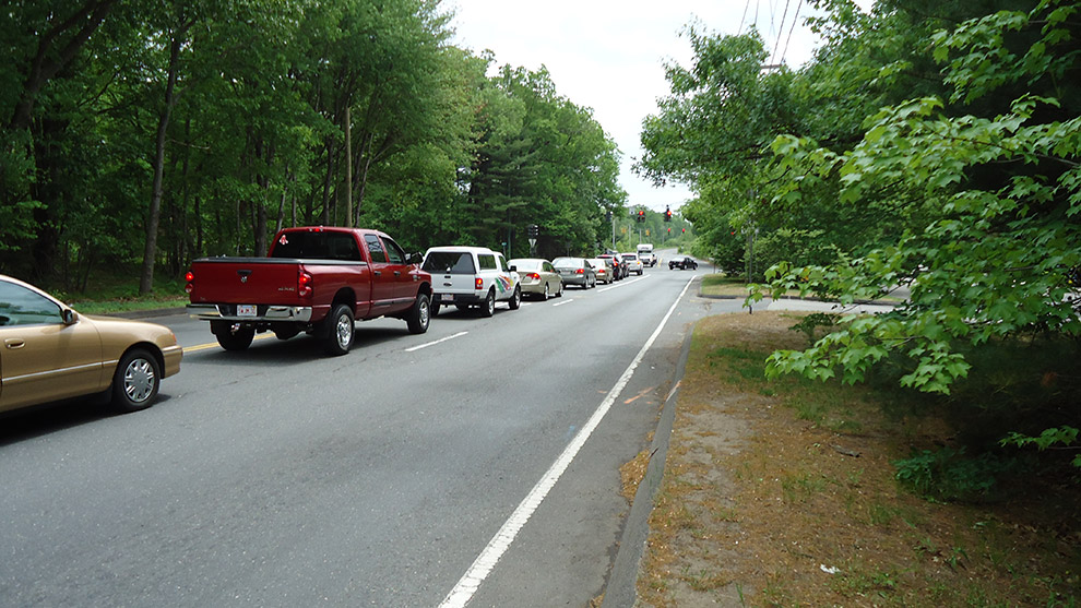 Traffic on Dwight Road