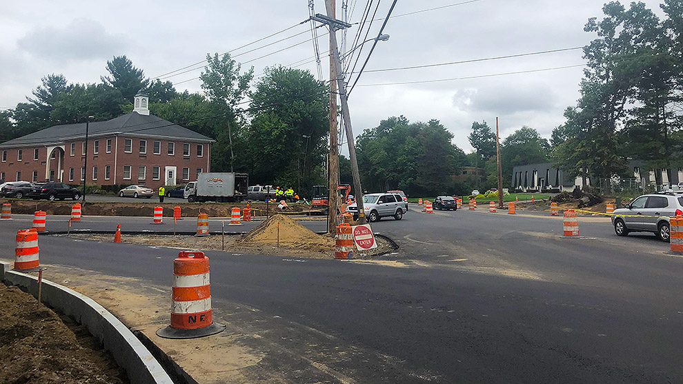 Construction on intersection