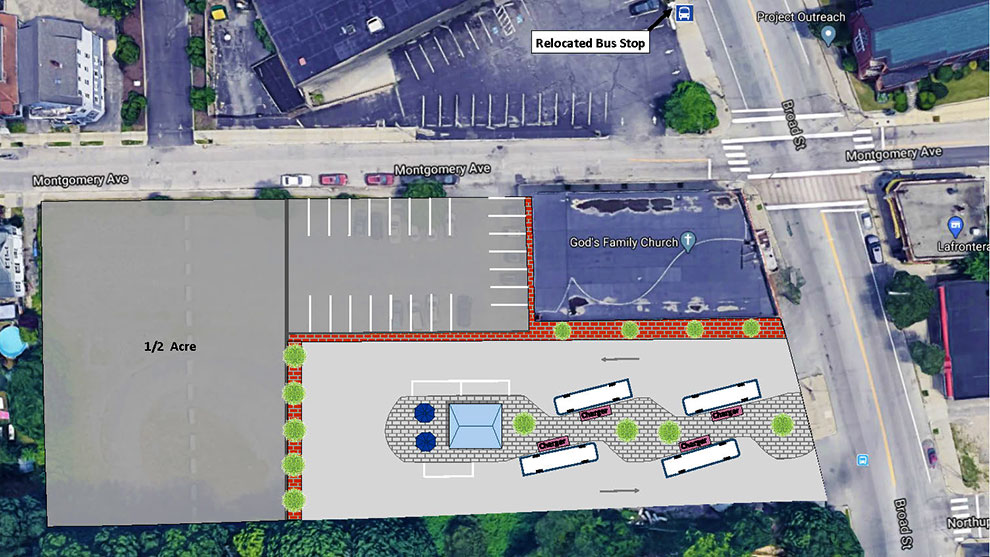 Bus charging station concept drawing