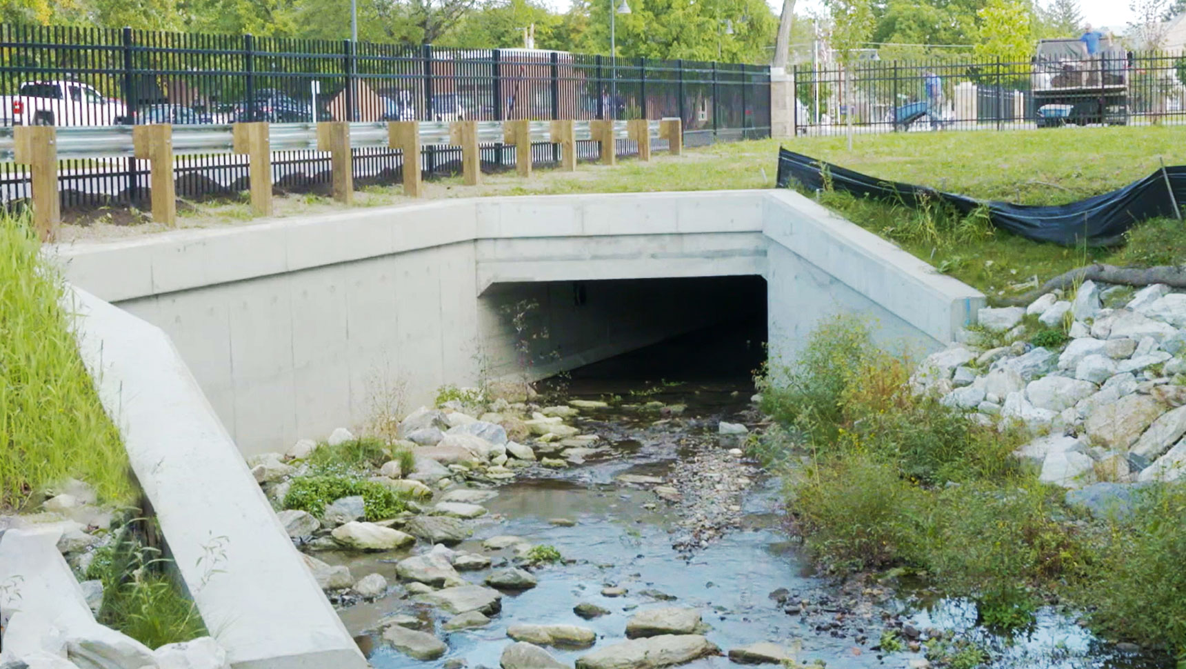 view of finished culvert