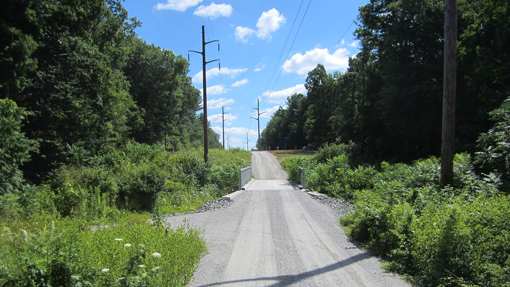 Completed pass to utility lines