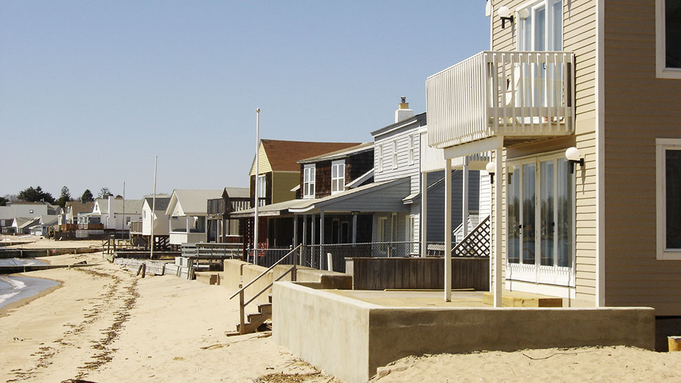 houses on the beach