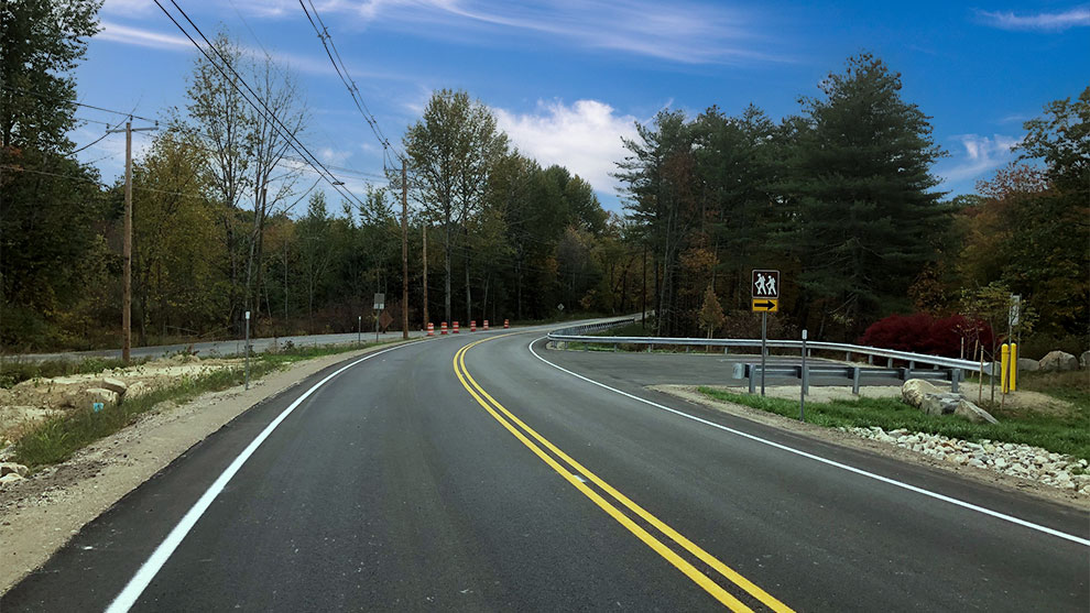 2 lane roadway