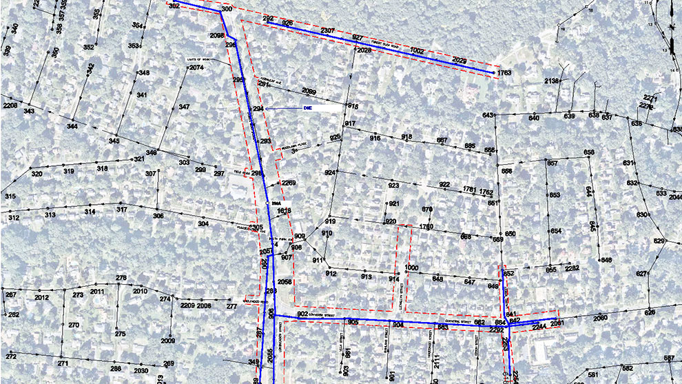 Sewer improvement Map